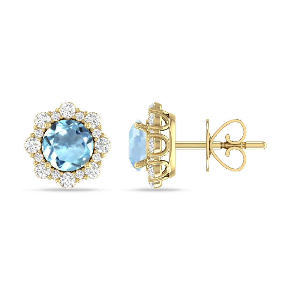 Yellow Gold - Aquamarine