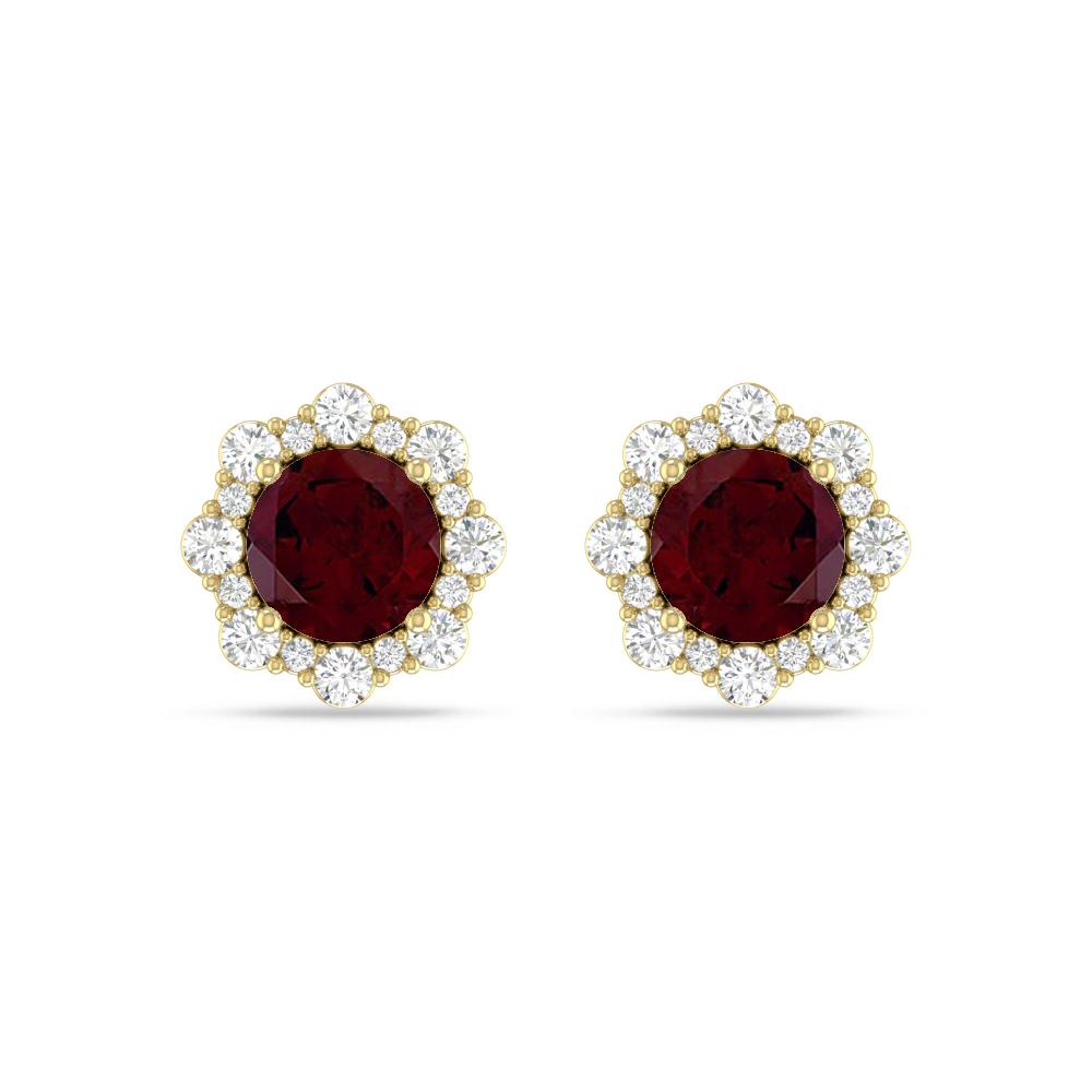 Yellow Gold - Garnet