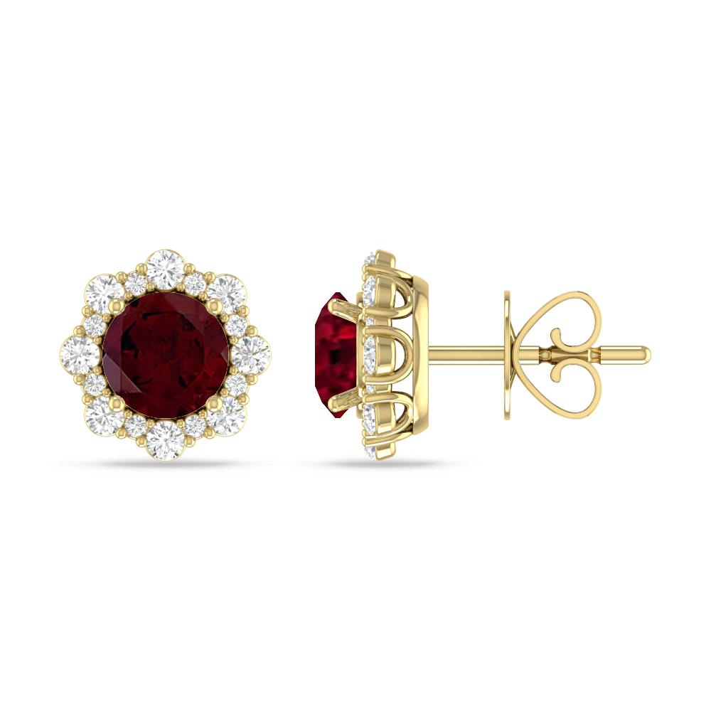 Yellow Gold - Garnet