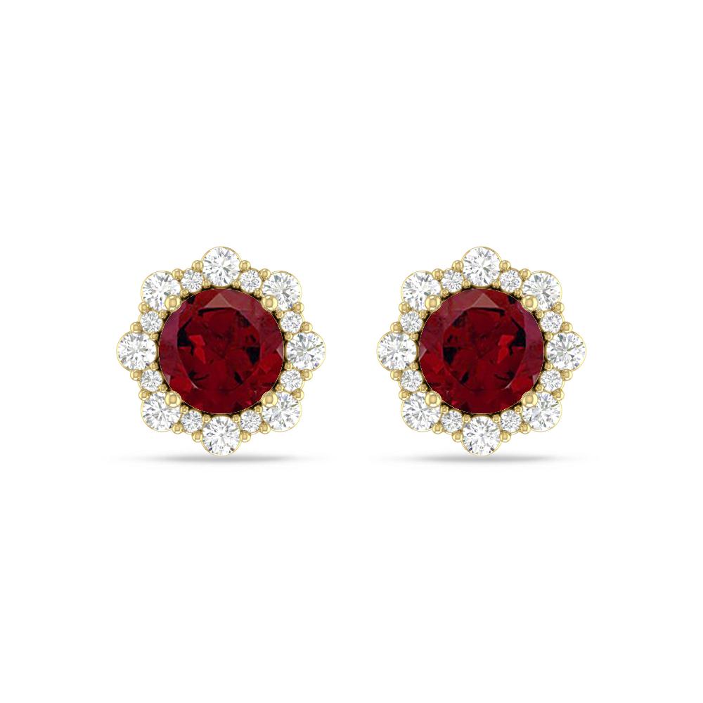 Yellow Gold - Garnet