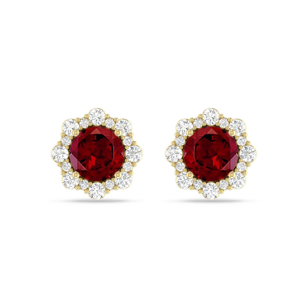 Yellow Gold - Garnet