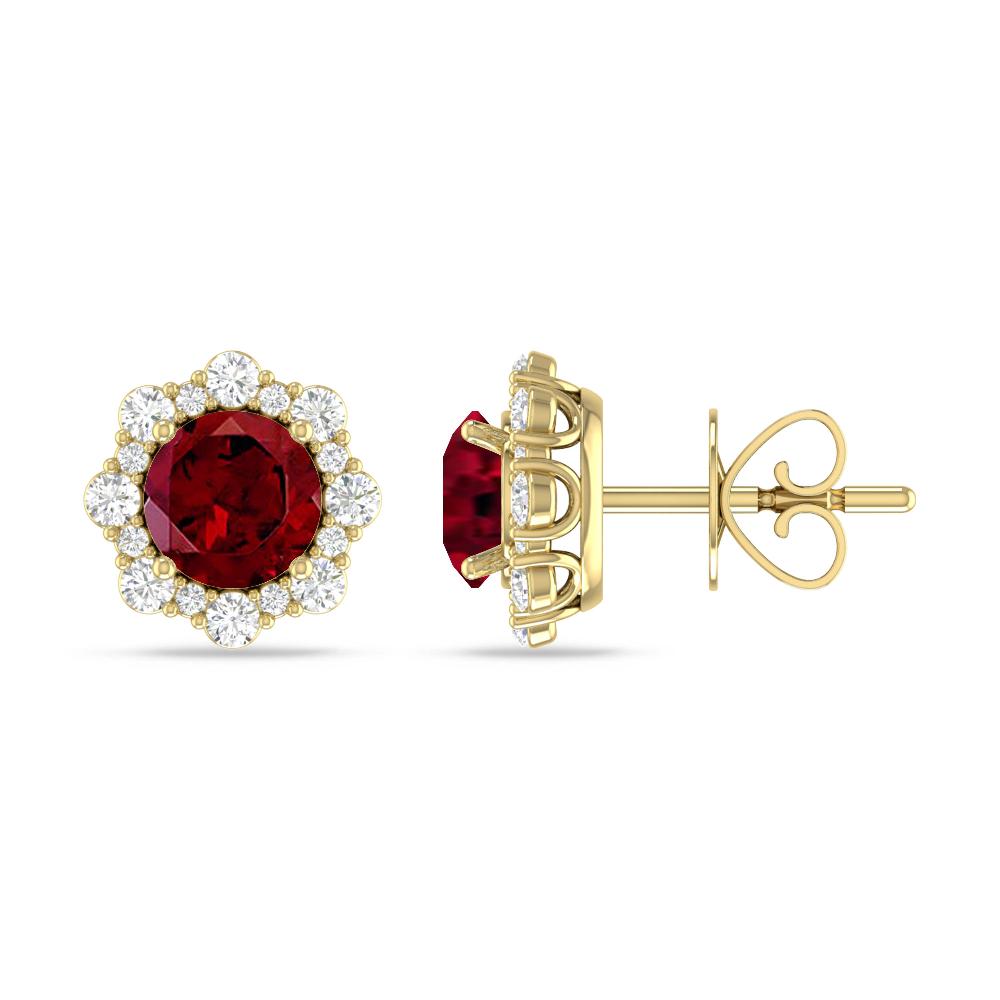 Yellow Gold - Garnet