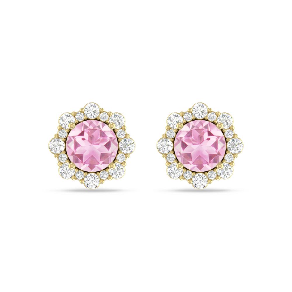 Yellow Gold - Pink Tourmaline