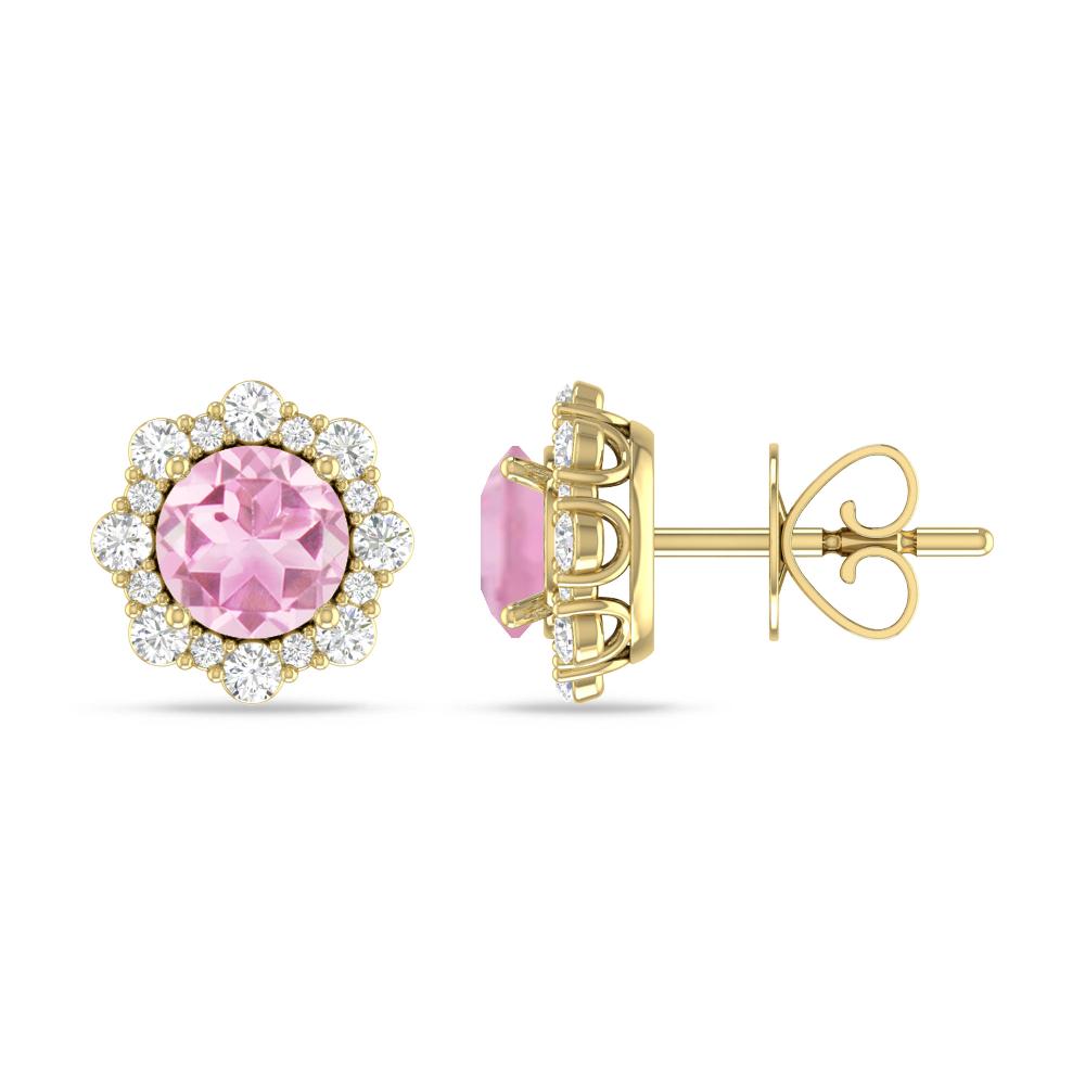 Yellow Gold - Pink Tourmaline