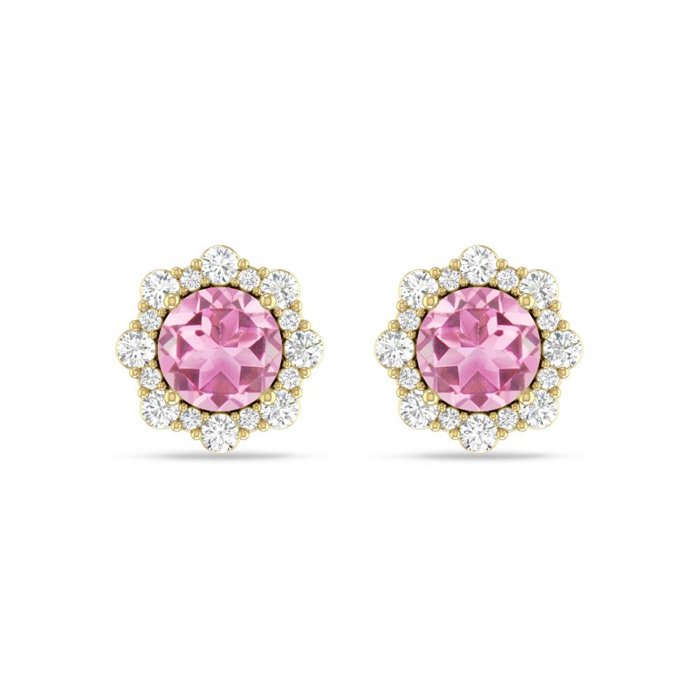 Yellow Gold - Pink Tourmaline