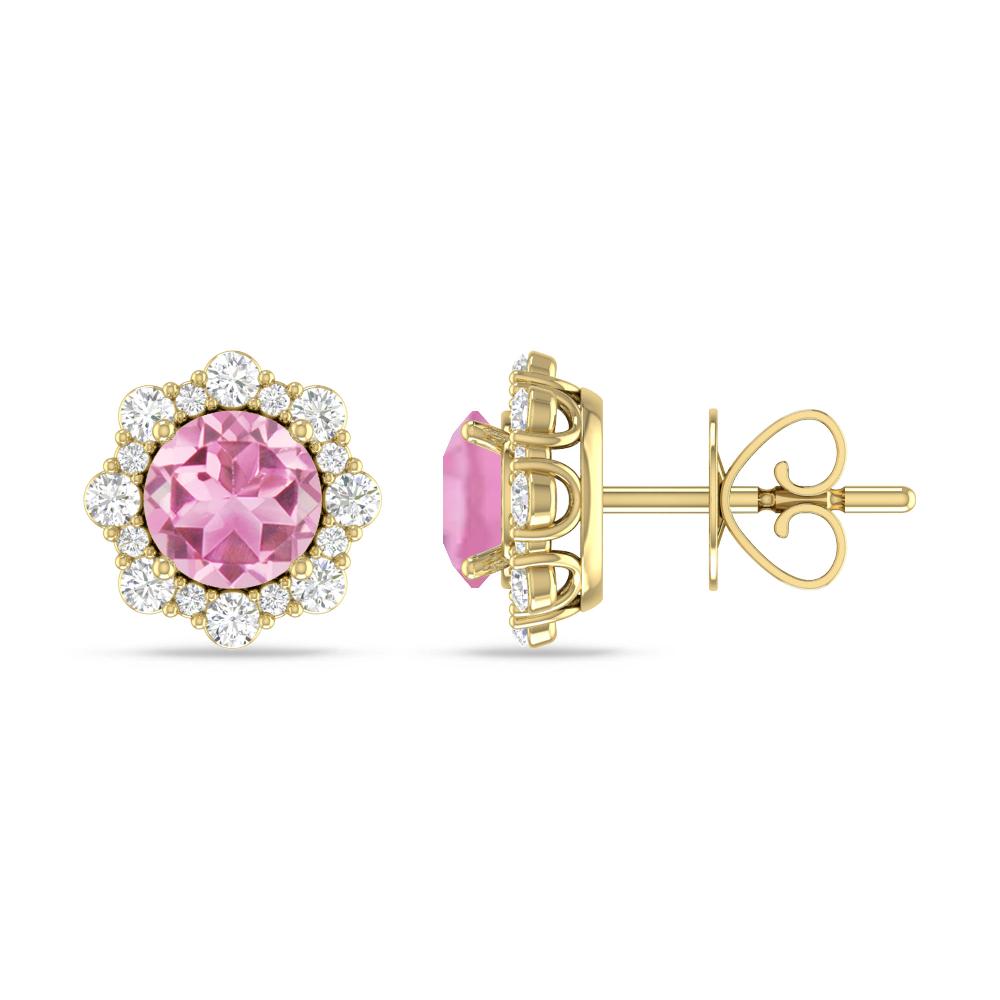 Yellow Gold - Pink Tourmaline