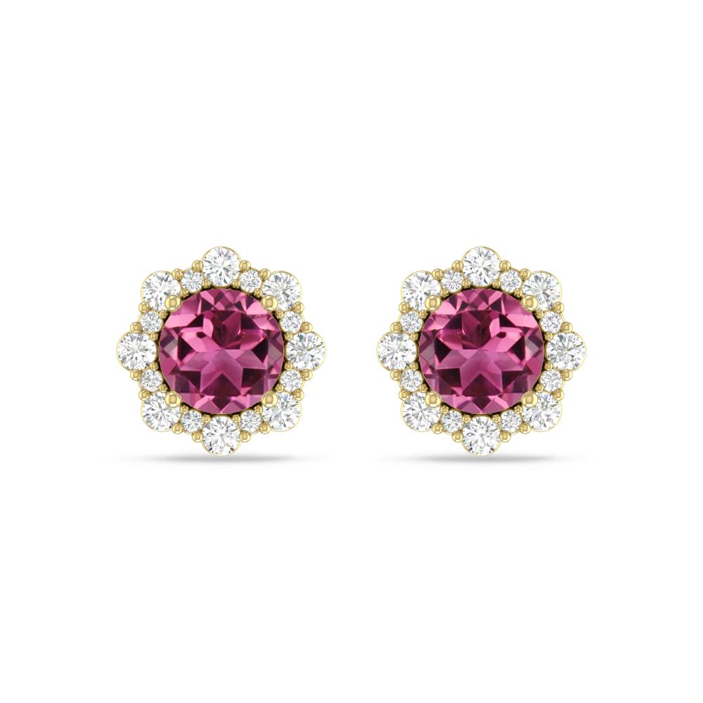 Yellow Gold - Pink Tourmaline