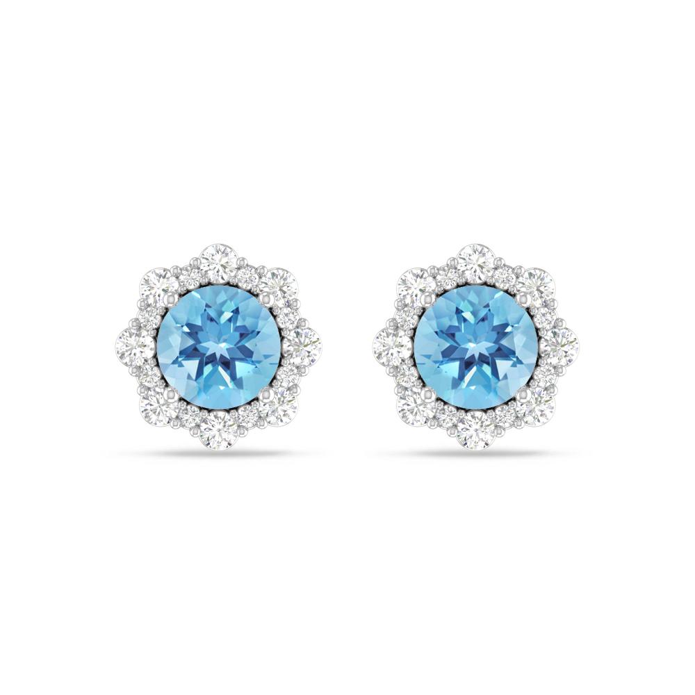 White Gold - Blue Topaz