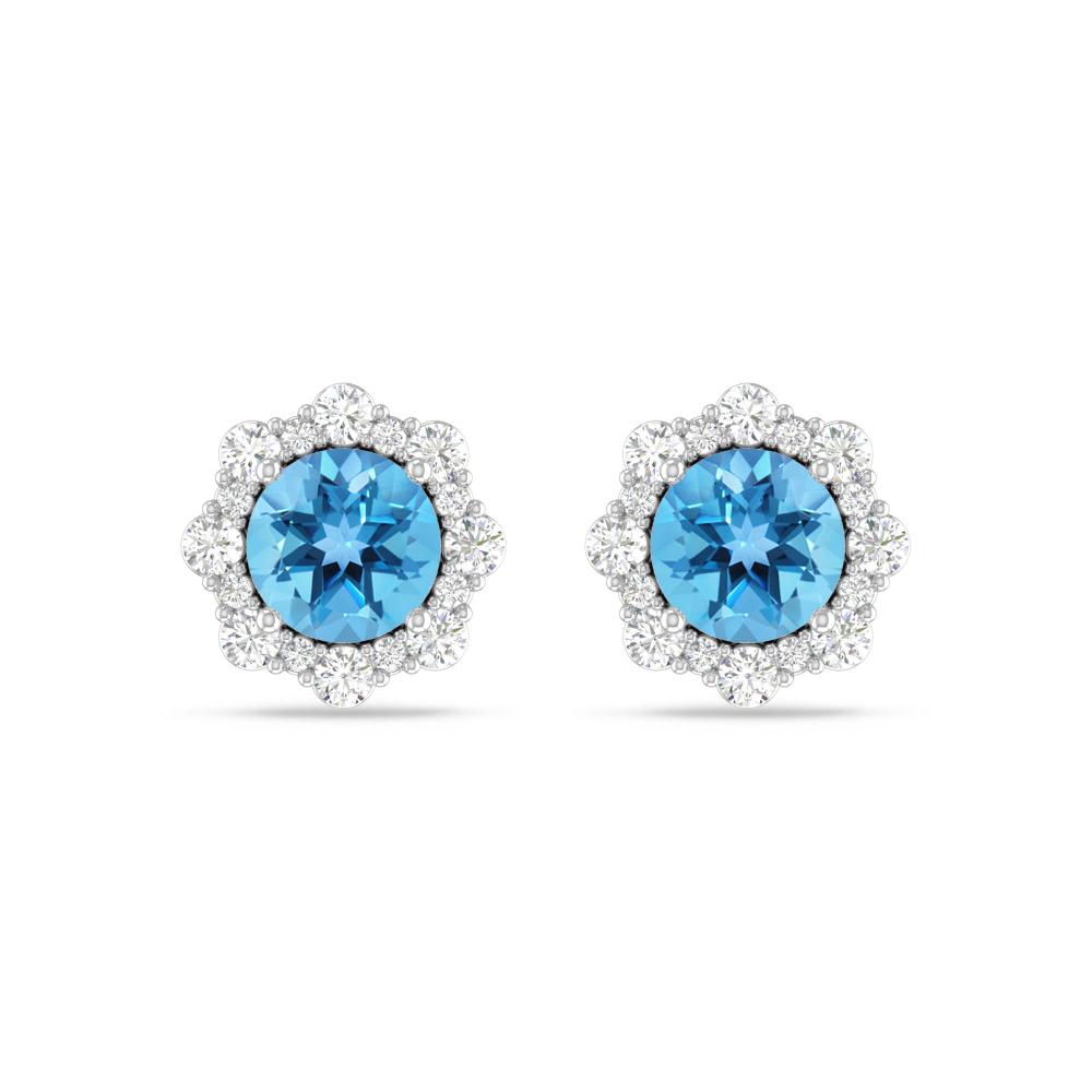 White Gold - Blue Topaz