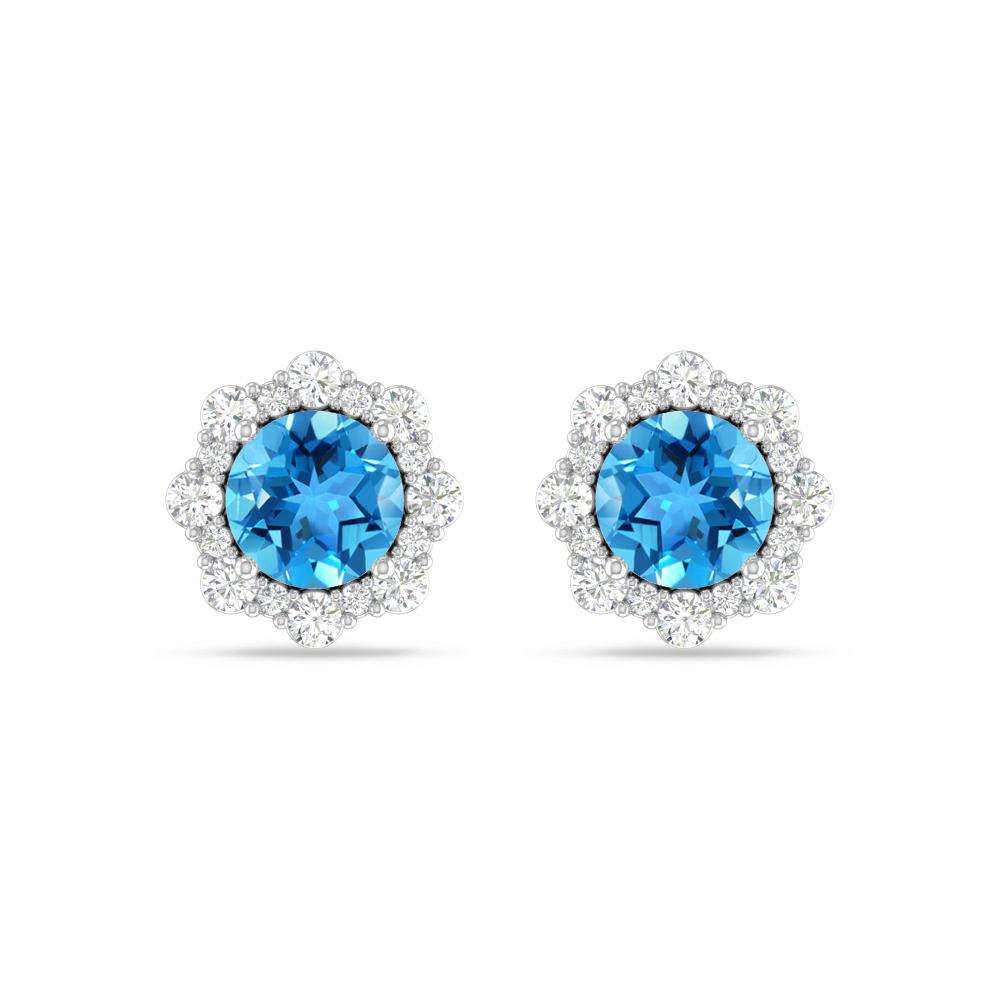 White Gold - Blue Topaz