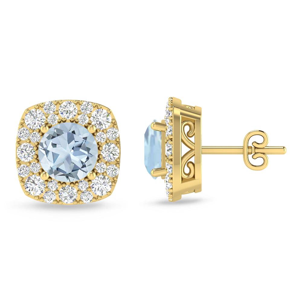 Yellow Gold - Aquamarine