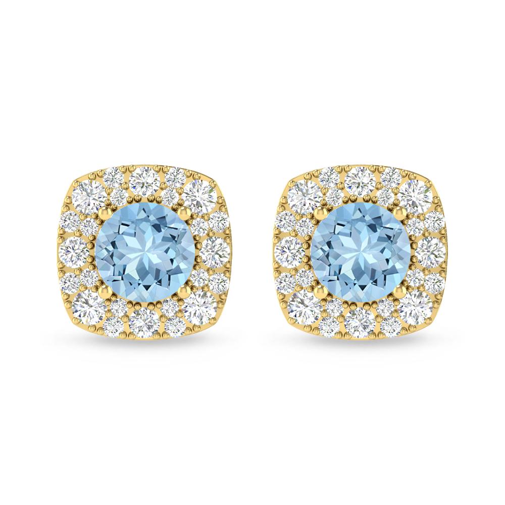 Yellow Gold - Aquamarine