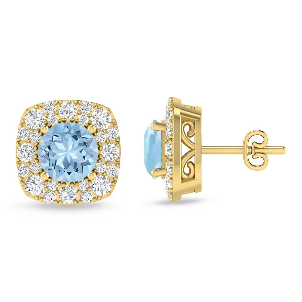 Yellow Gold - Aquamarine