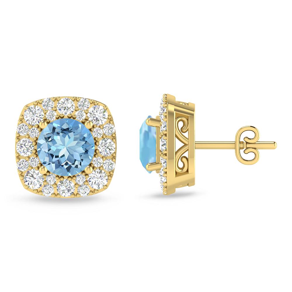 Yellow Gold - Aquamarine