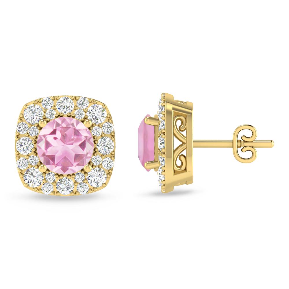 Yellow Gold - Pink Tourmaline