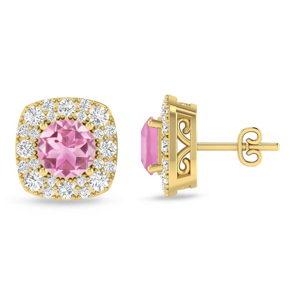 Yellow Gold - Pink Tourmaline