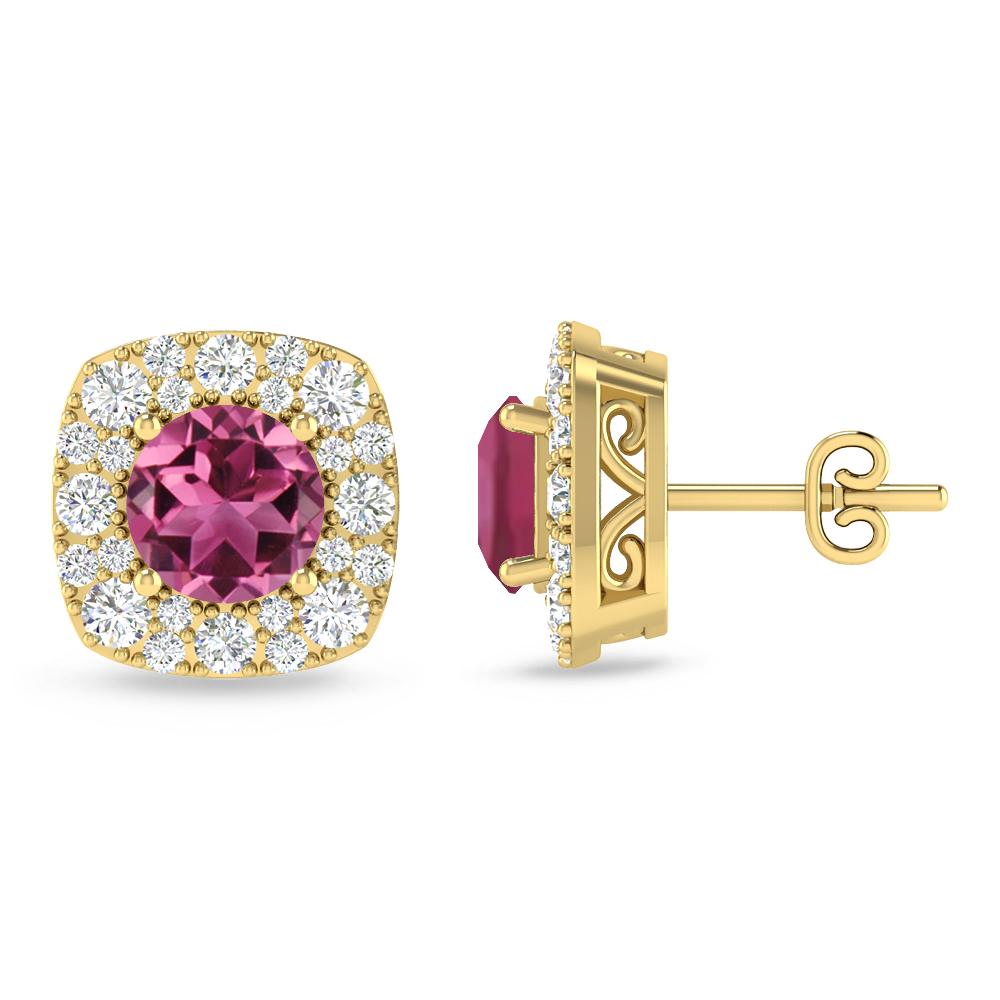 Yellow Gold - Pink Tourmaline