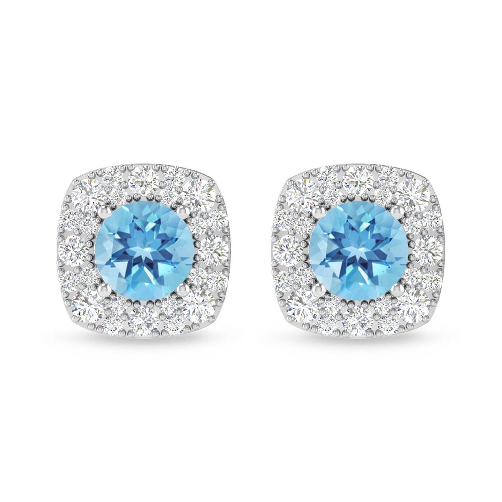 White Gold - Blue Topaz