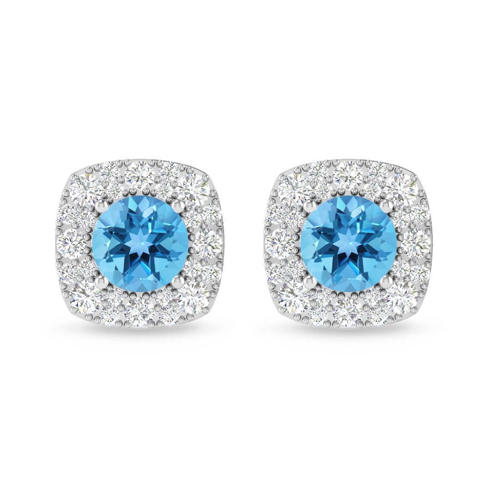 White Gold - Blue Topaz