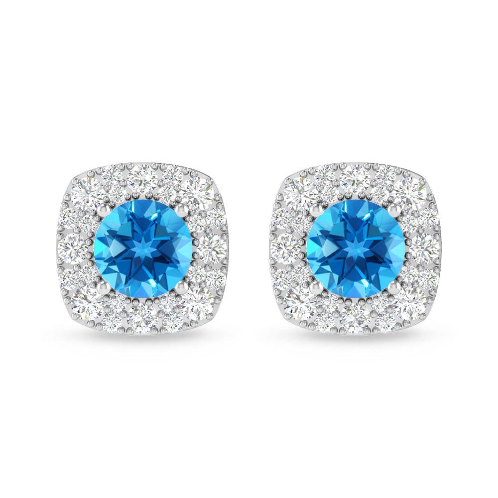 White Gold - Blue Topaz