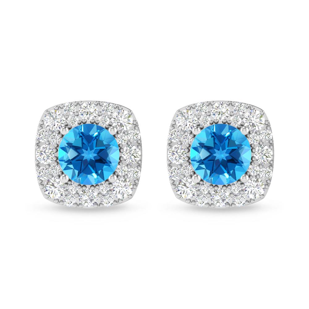 White Gold - Blue Topaz