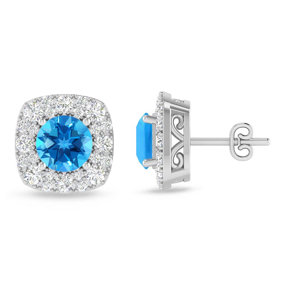 White Gold - Blue Topaz