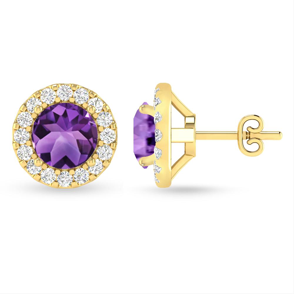 Yellow Gold - Amethyst