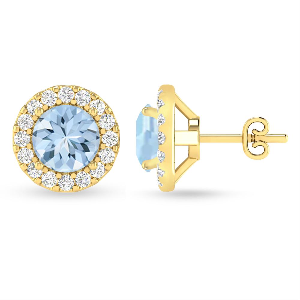 Yellow Gold - Aquamarine