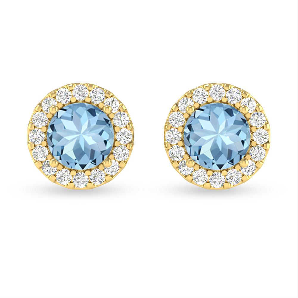 Yellow Gold - Aquamarine