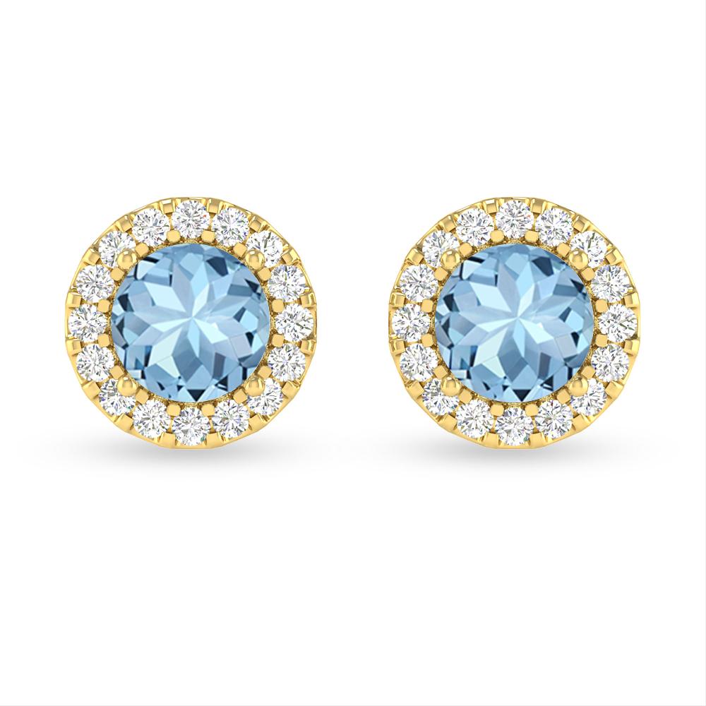 Yellow Gold - Aquamarine