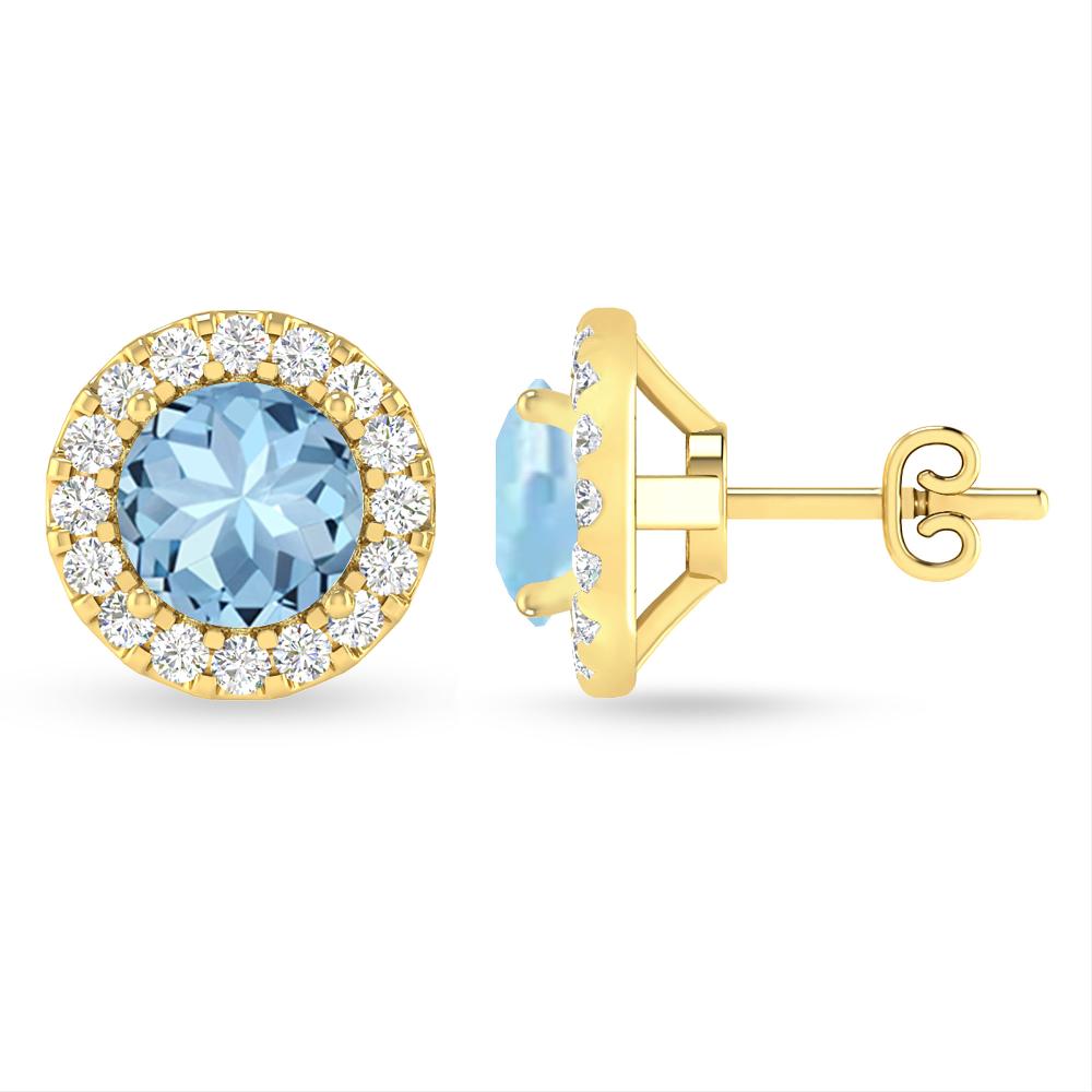 Yellow Gold - Aquamarine