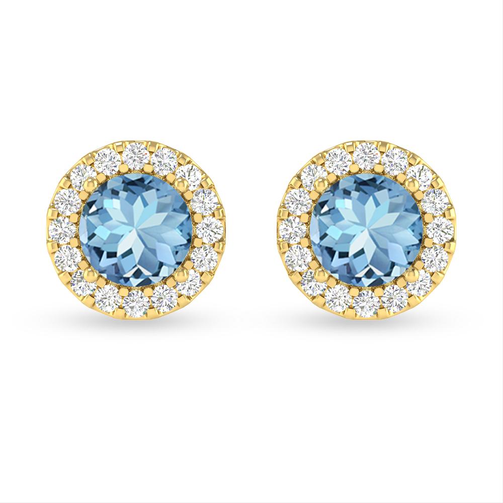 Yellow Gold - Aquamarine