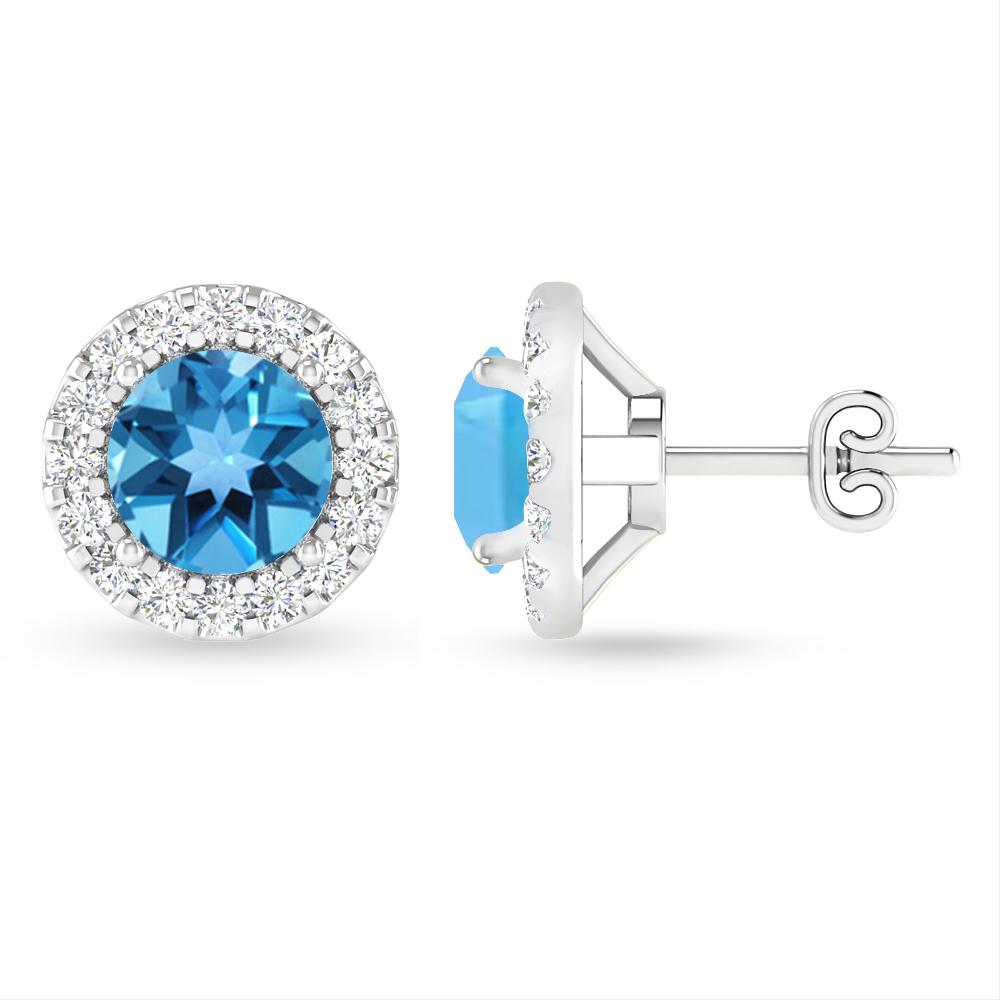 White Gold - Blue Topaz