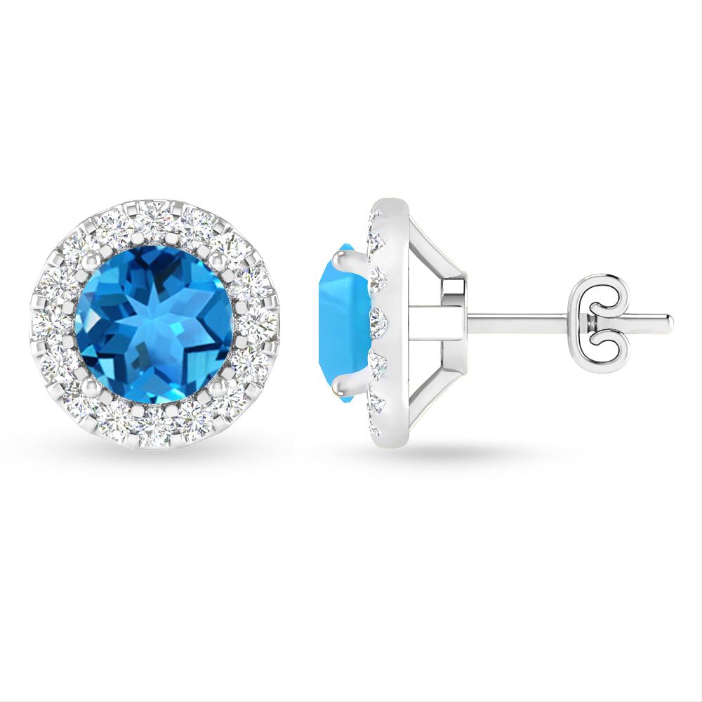 White Gold - Blue Topaz