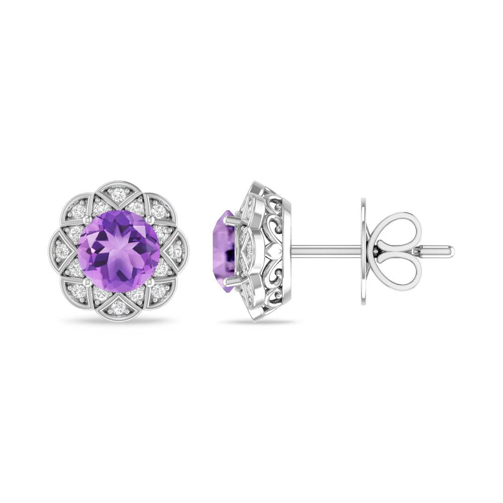 White Gold - Amethyst