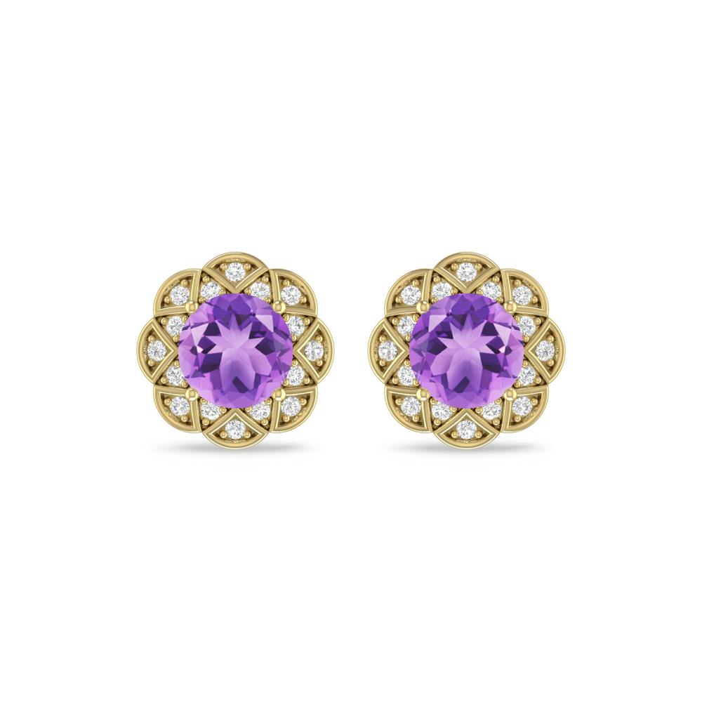 Yellow Gold - Amethyst