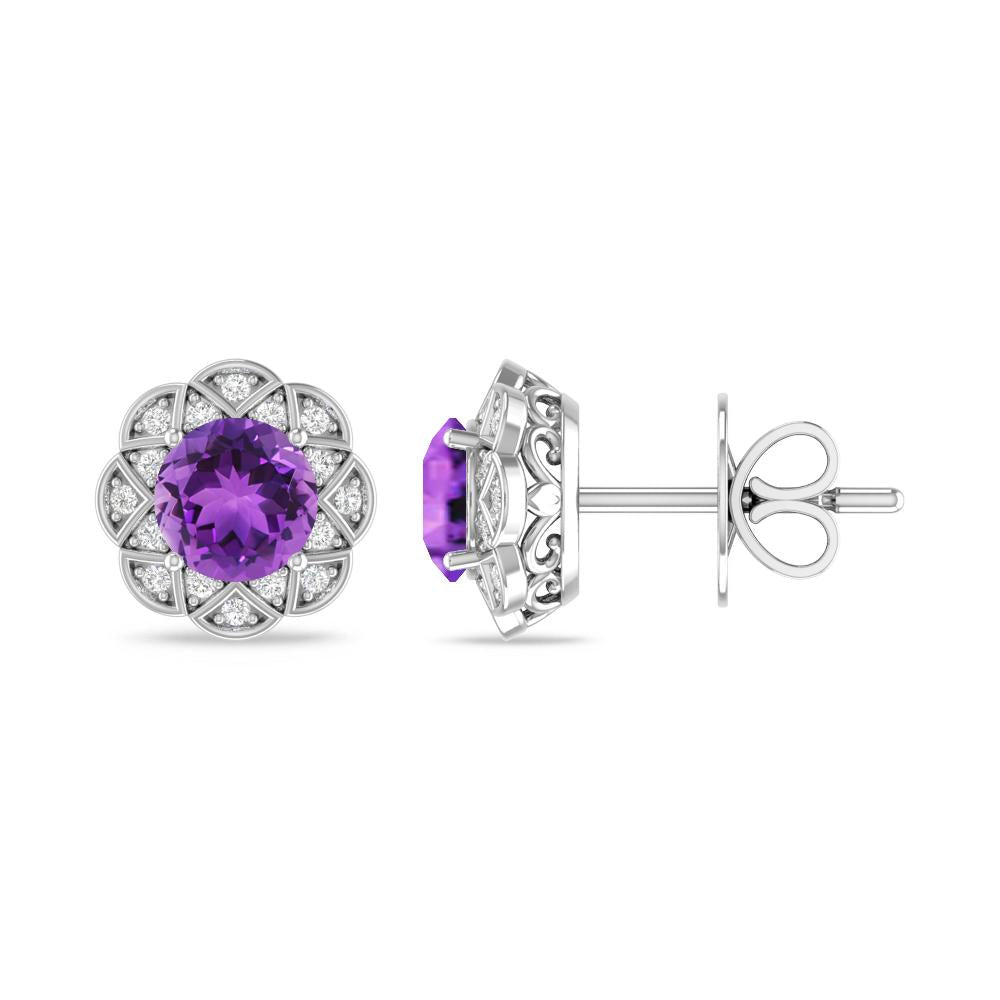 White Gold - Amethyst