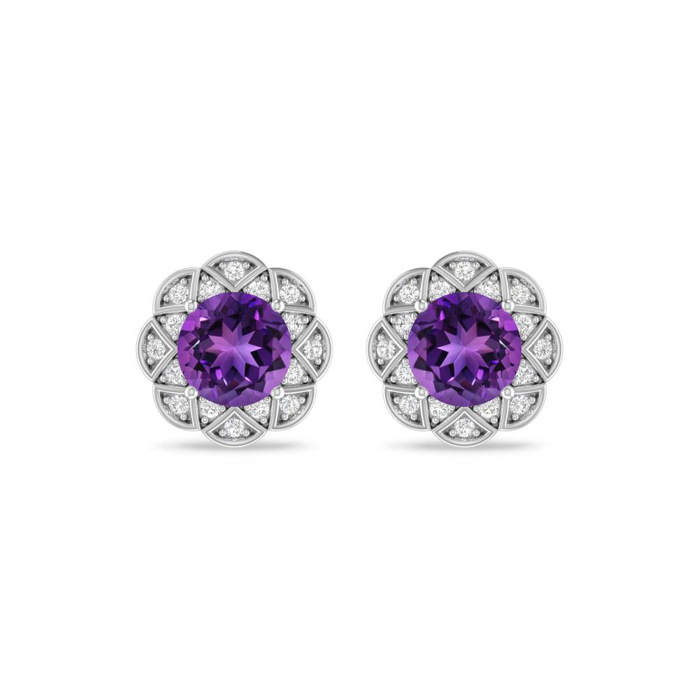 White Gold - Amethyst