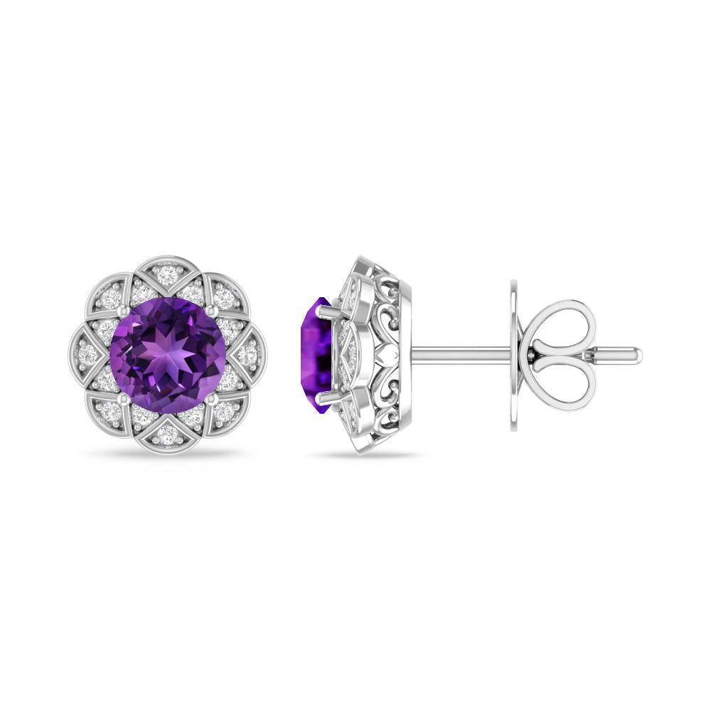 White Gold - Amethyst