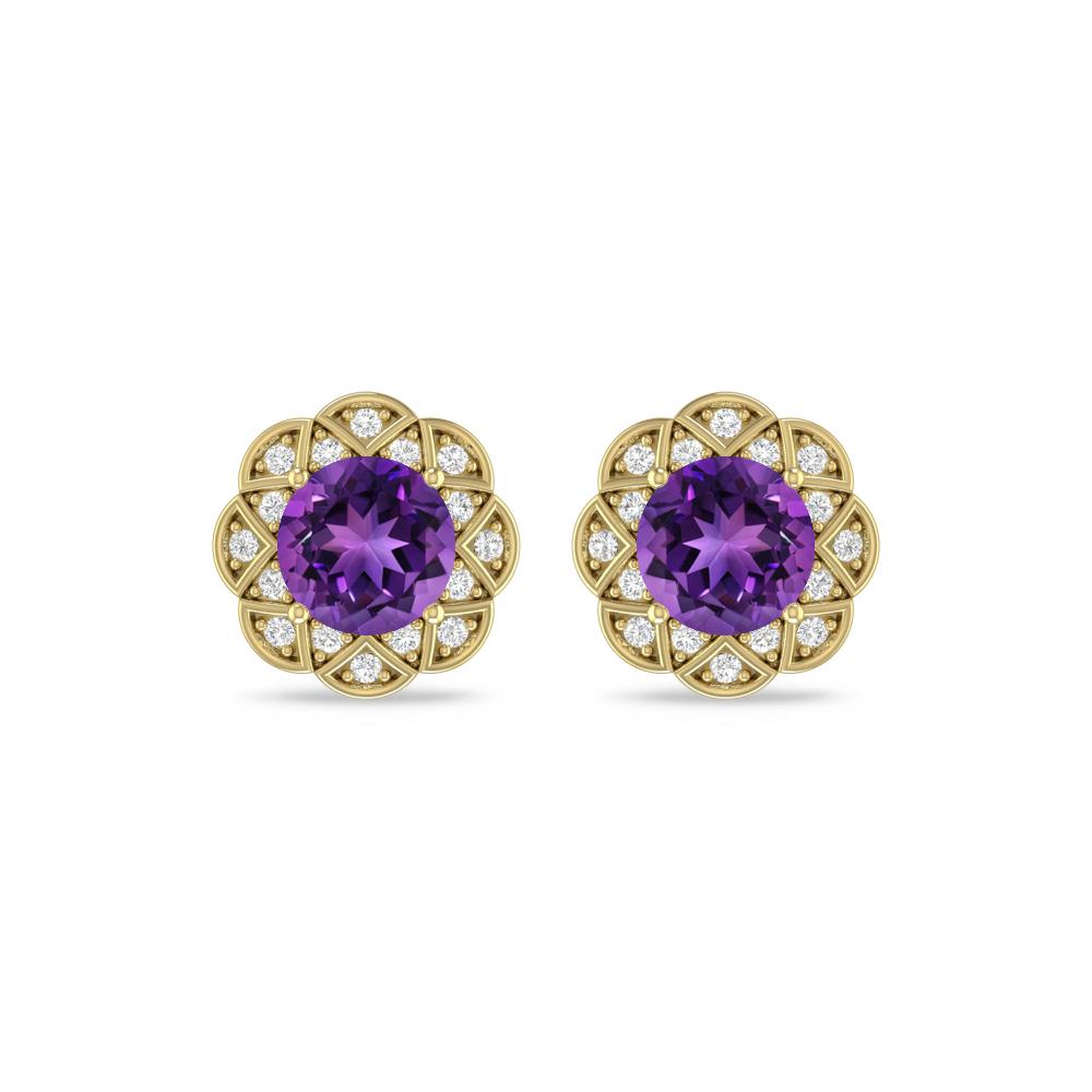 Yellow Gold - Amethyst