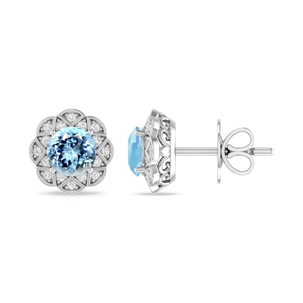 White Gold - Aquamarine
