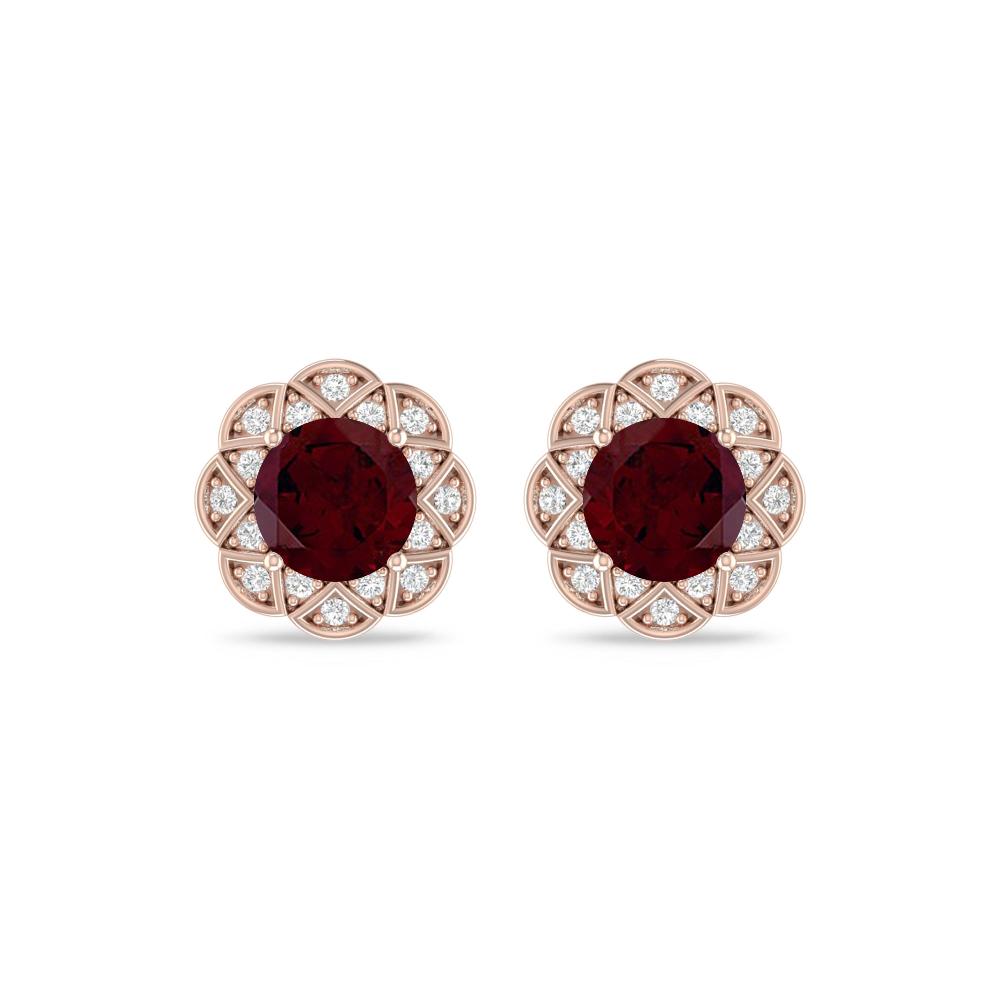 Rose Gold - Garnet