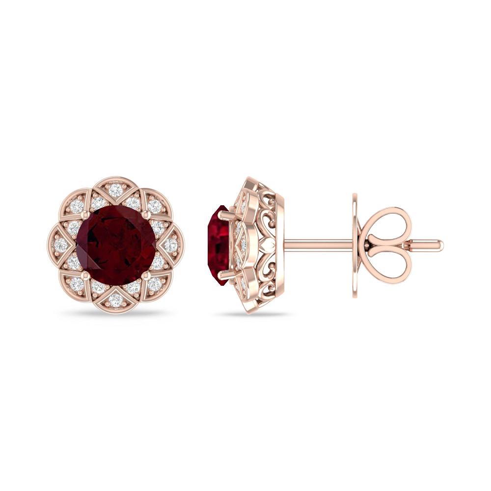 Rose Gold - Garnet
