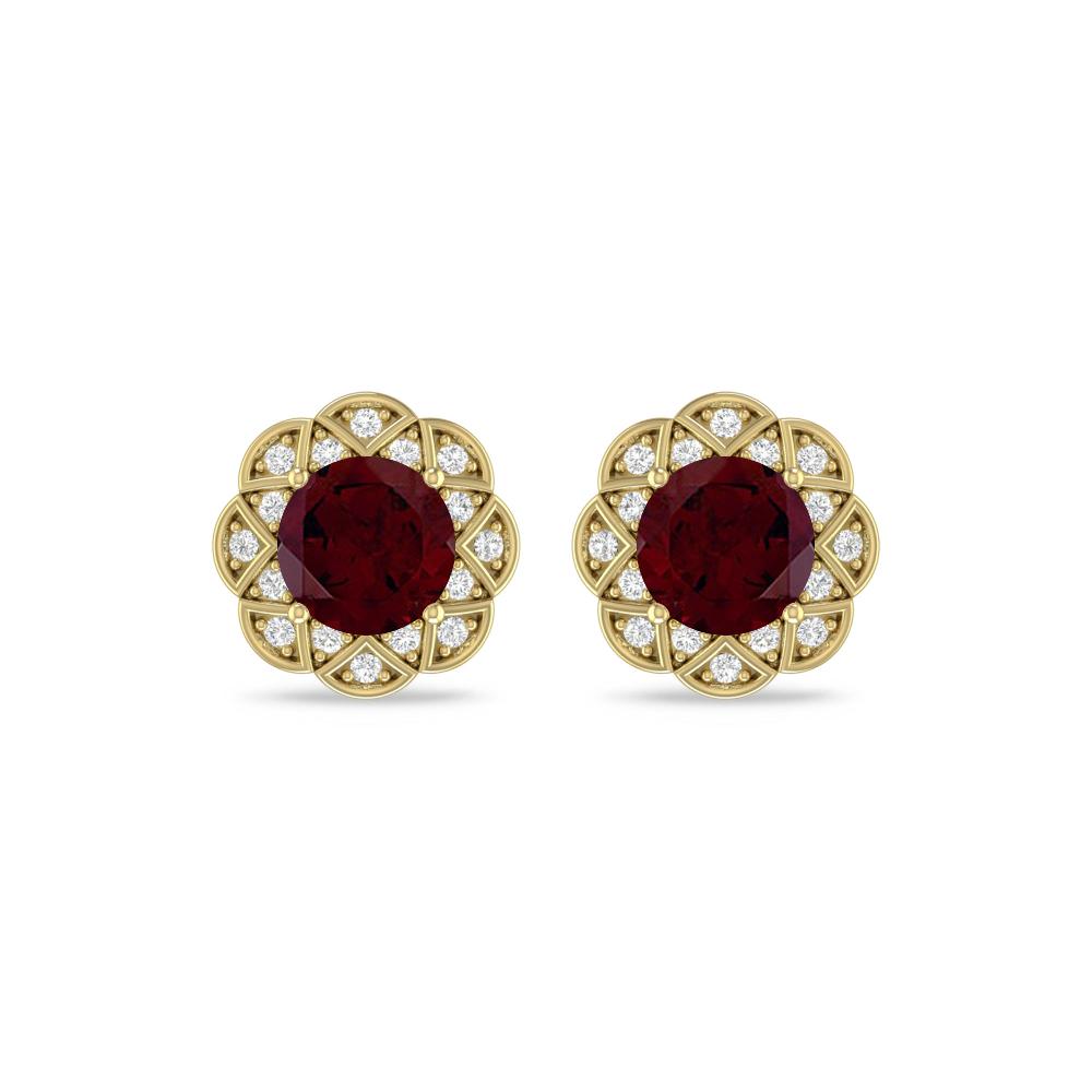Yellow Gold - Garnet