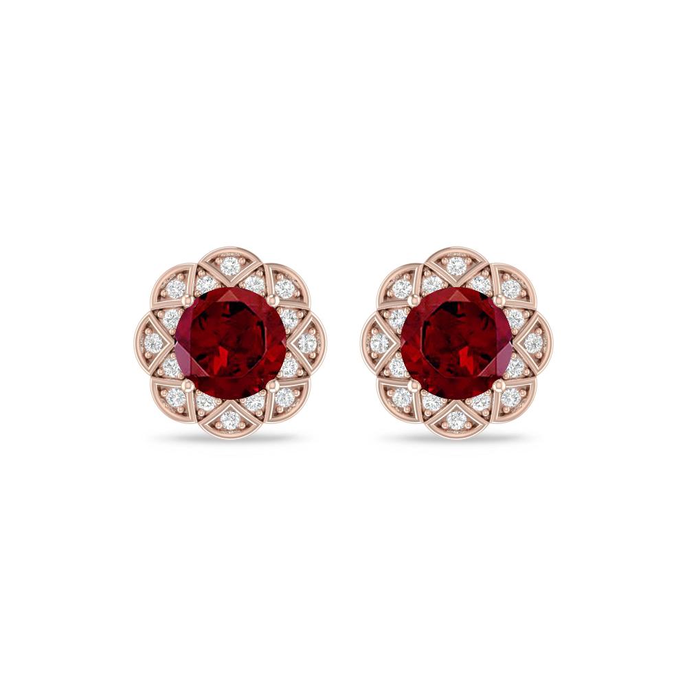 Rose Gold - Garnet
