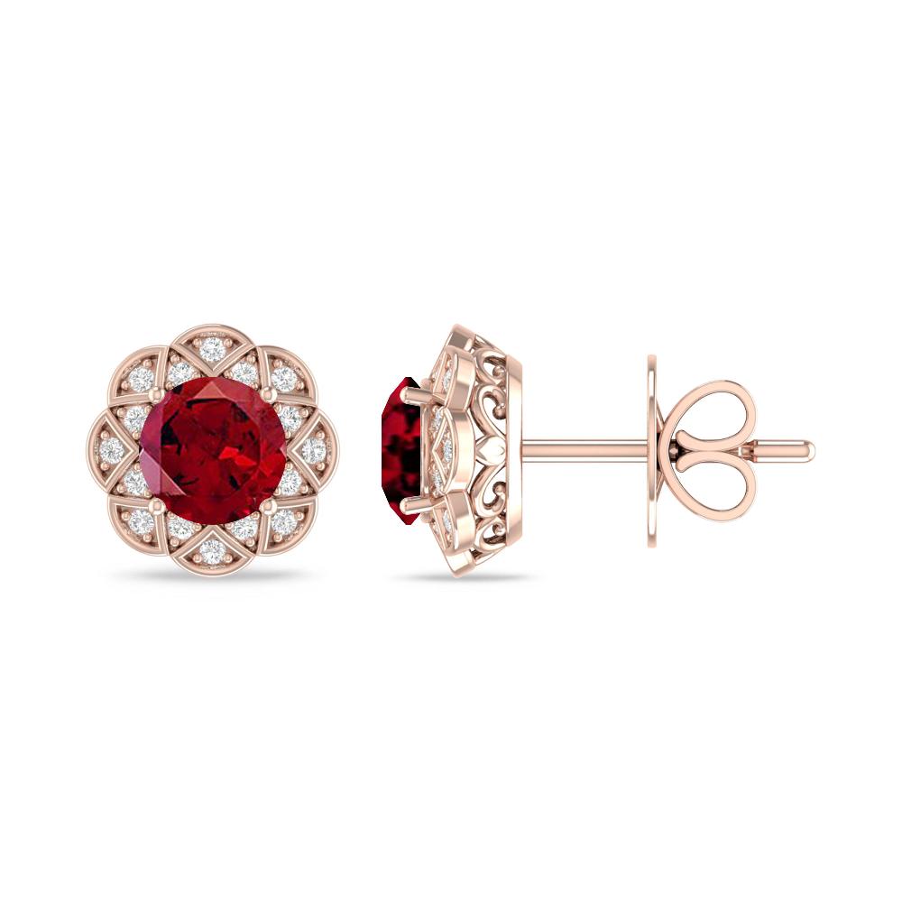 Rose Gold - Garnet