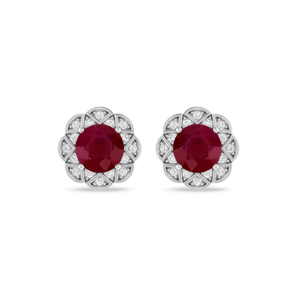 White Gold - Ruby