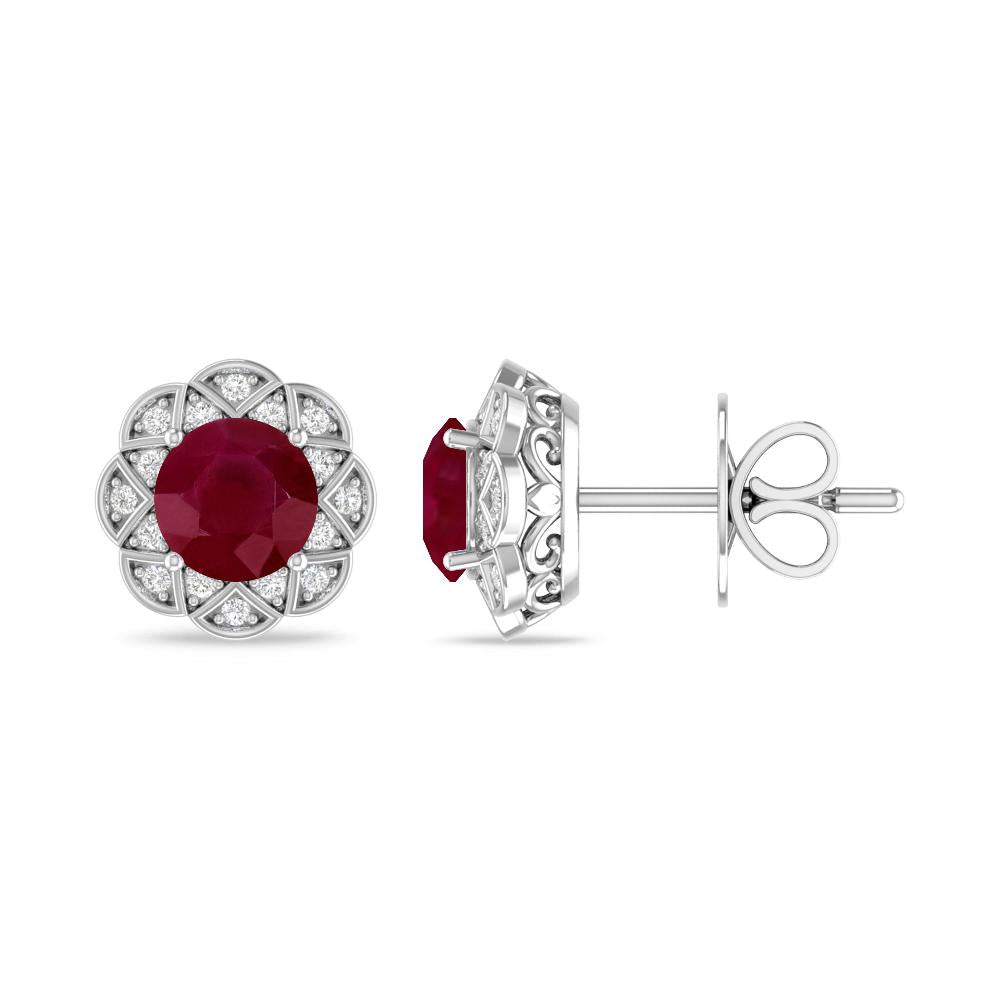 White Gold - Ruby