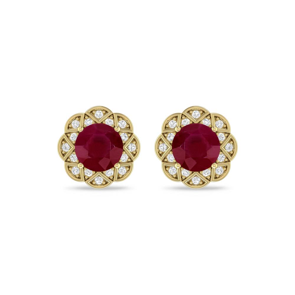 Yellow Gold - Ruby