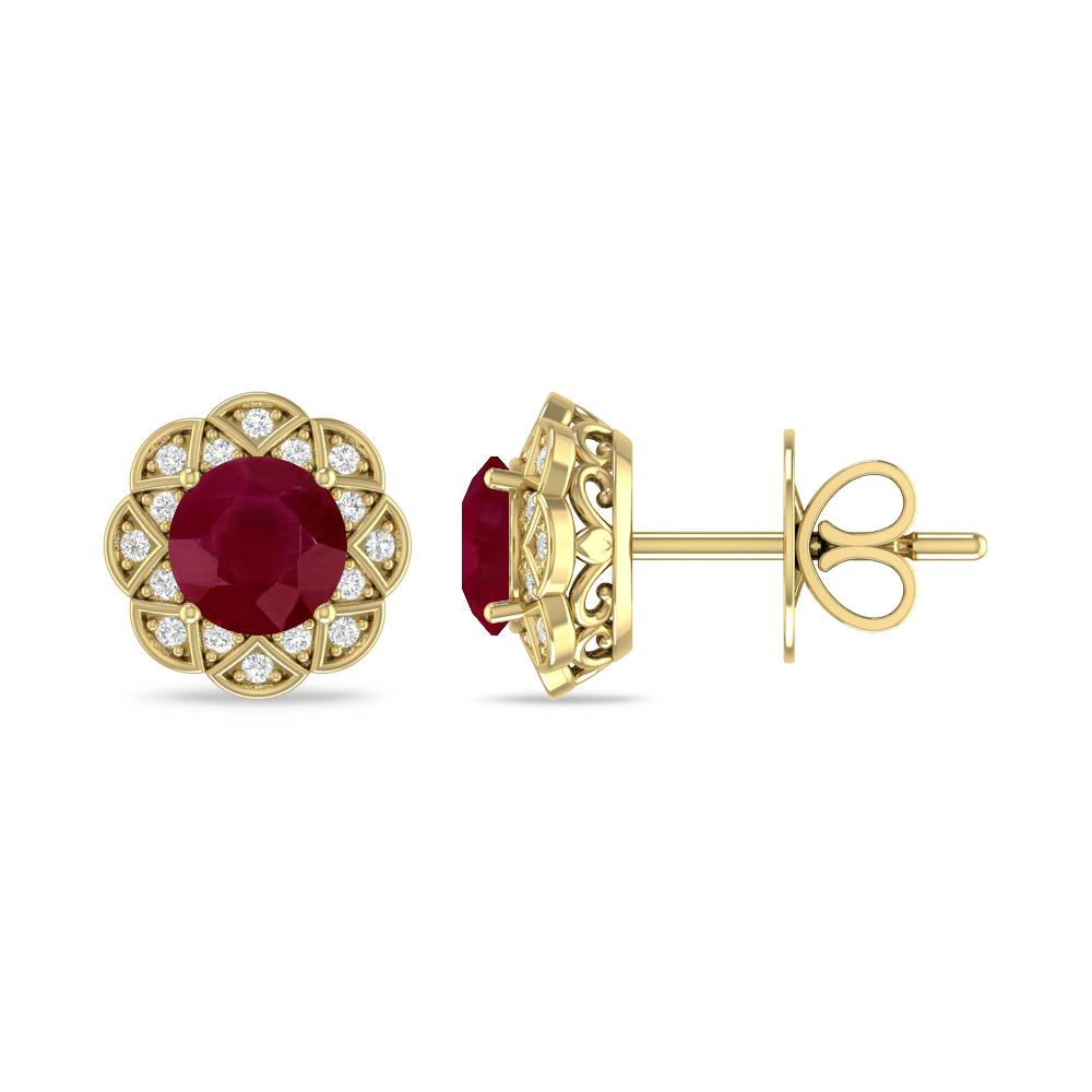 Yellow Gold - Ruby